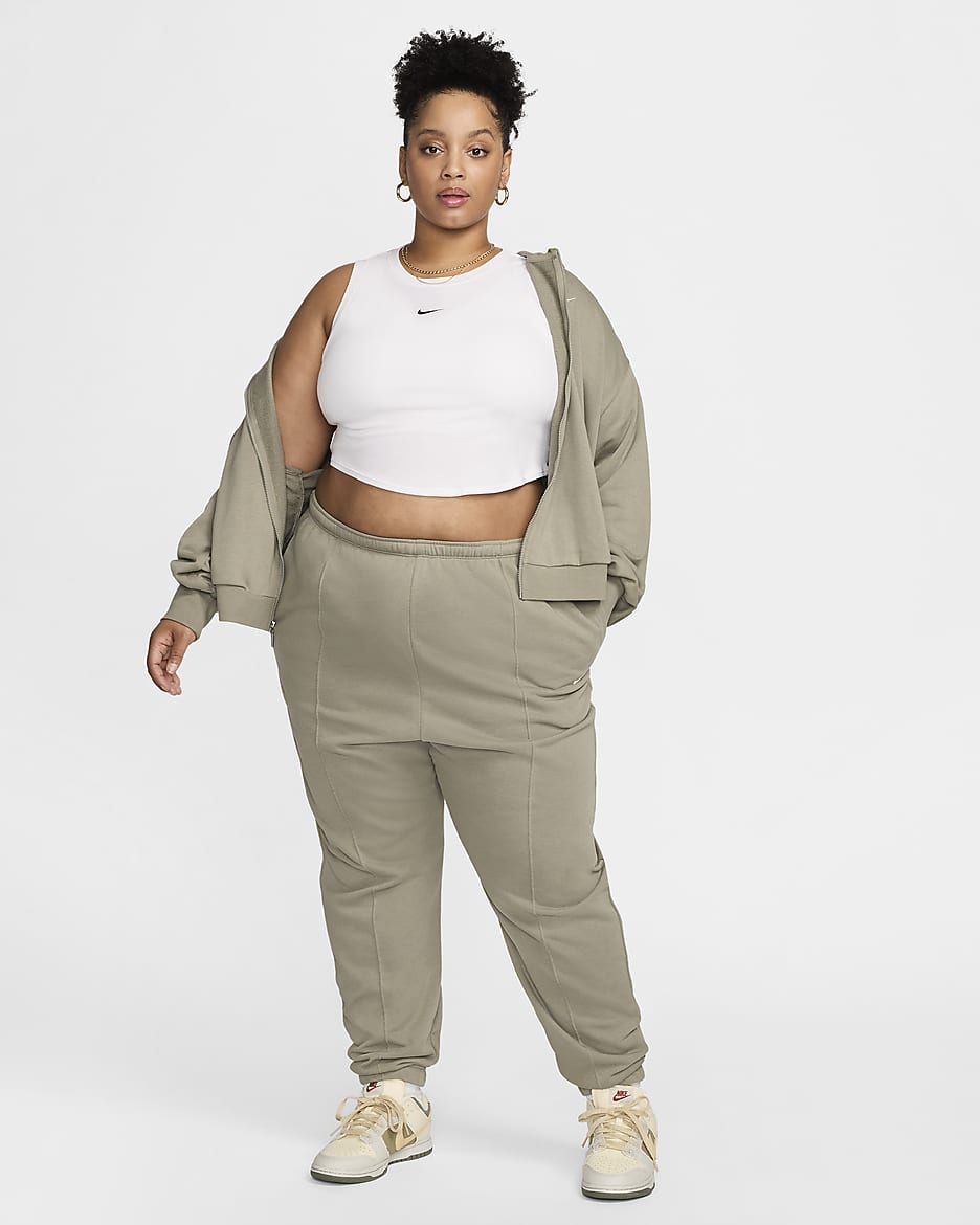 Nike Sportswear Chill Terry Women s Slim High Waisted French Terry Tracksuit Bottoms Plus Size